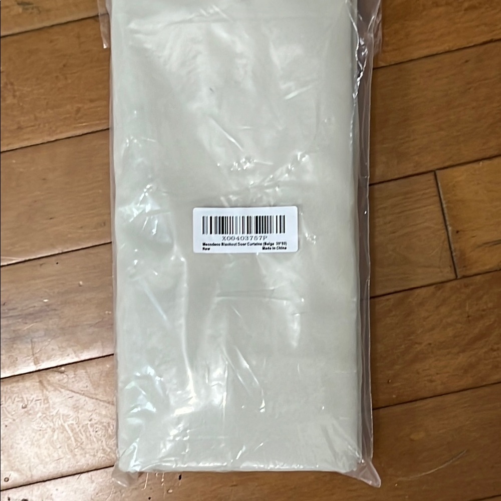 Beige Blackout Curtain 30”x80”